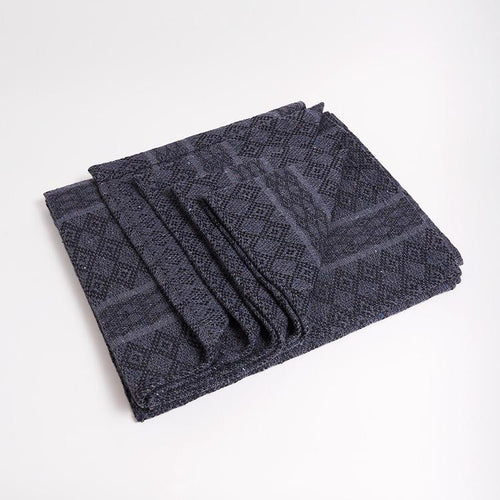 Manduka Cotton Blanket - Thunder - folded without logo | Manduka NZ