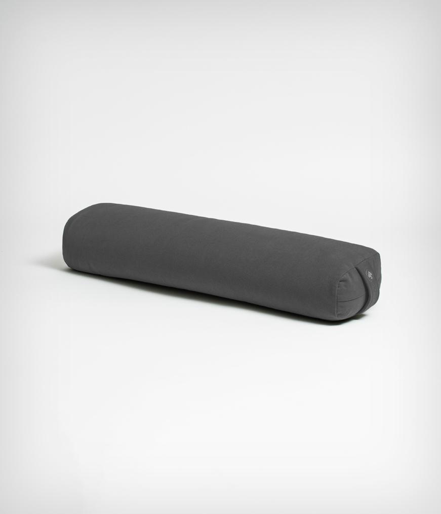 Manduka Enlight Lean Bolster - Thunder - angle view | Manduka NZ
