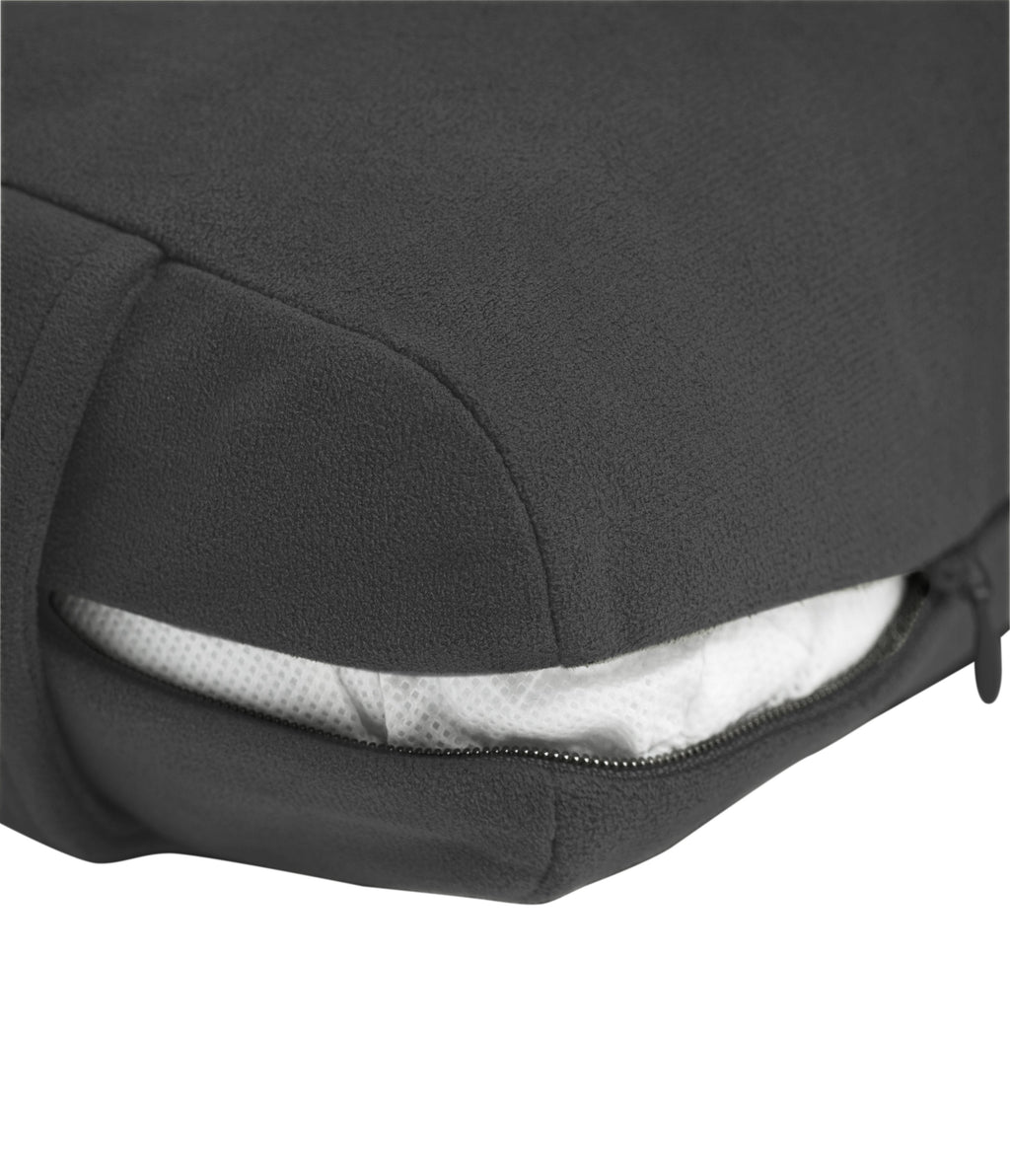 Manduka Enlight Lean Bolster - Thunder - exposed filling | Manduka NZ
