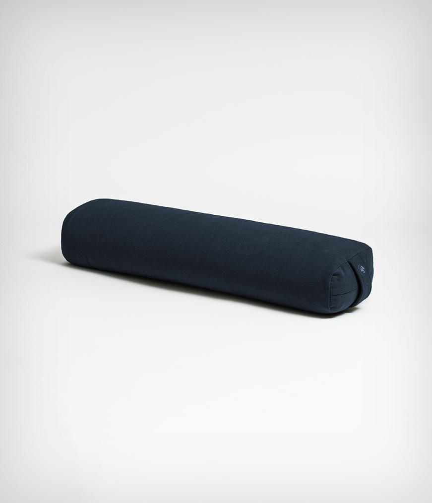 Manduka Enlight Lean Bolster - Midnight - angle view | Manduka NZ