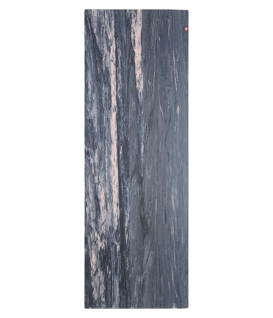 Manduka eKOLite 4mm Yoga Mat - Coral Marbled - unfurled | Manduka NZ