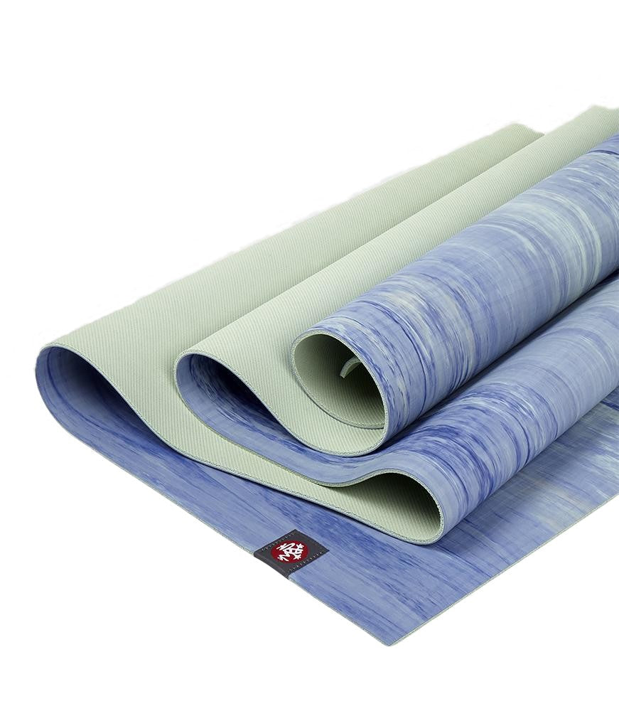 Manduka eKOLite 4mm Yoga Mat - Surf Marbled - folded | Manduka NZ