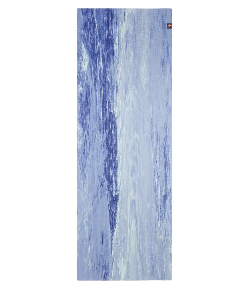 Manduka eKOLite 4mm Yoga Mat - Surf Marbled - unfurled | Manduka NZ