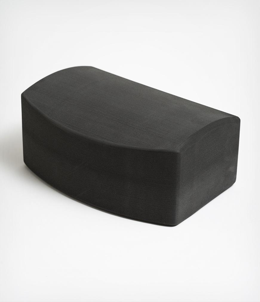 Manduka unBLOK Recycled Foam Block - Thunder - standing horizontally | Manduka NZ