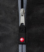 Manduka Go Light 3.0 Mat Carrier - Black - close-up of zipper | Manduka NZ