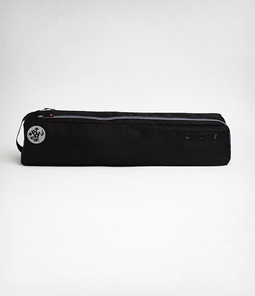 Manduka Go Steady 3.0 Mat Bag - Black - filled with yoga mat | Manduka NZ