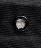 Manduka Go Steady 3.0 Mat Bag - Black - close-up of breathe aperture | Manduka NZ