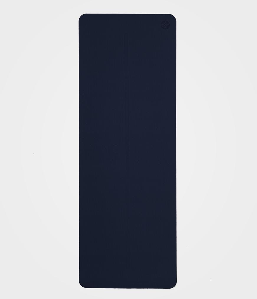 Manduka Begin Mat 5mm Yoga Mat - Navy - lying flat | Manduka NZ