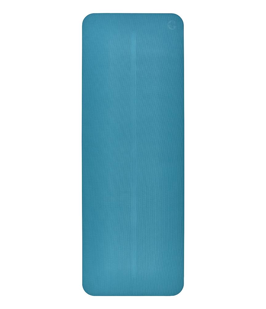 Manduka Begin Mat 5mm Yoga Mat - Bondi Blue - lying flat | Manduka NZ