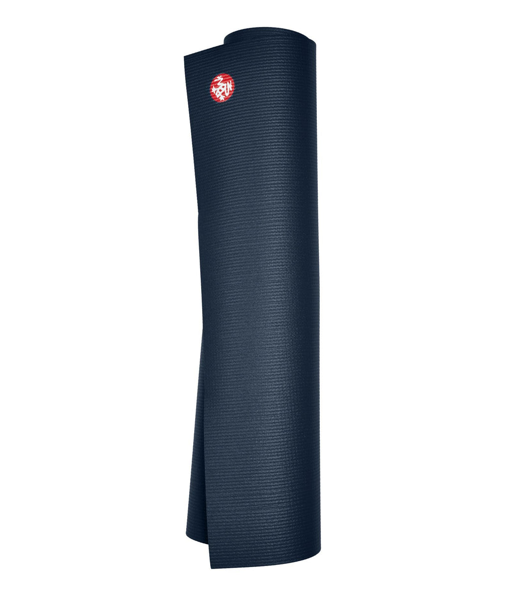 Manduka PRO 6mm Yoga Mat - Midnight - rolled vertical | Manduka NZ