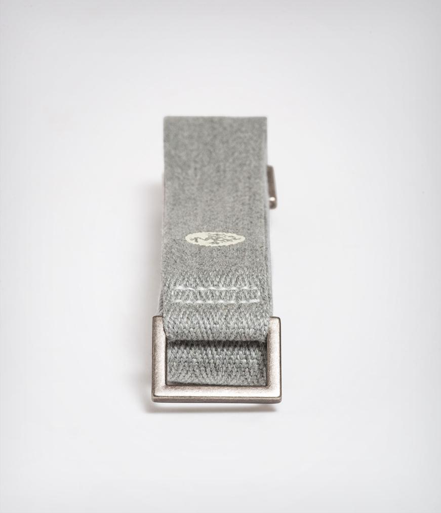 Manduka Commuter Mat Carrier - Heather Grey Bliss - folded | Manduka NZ