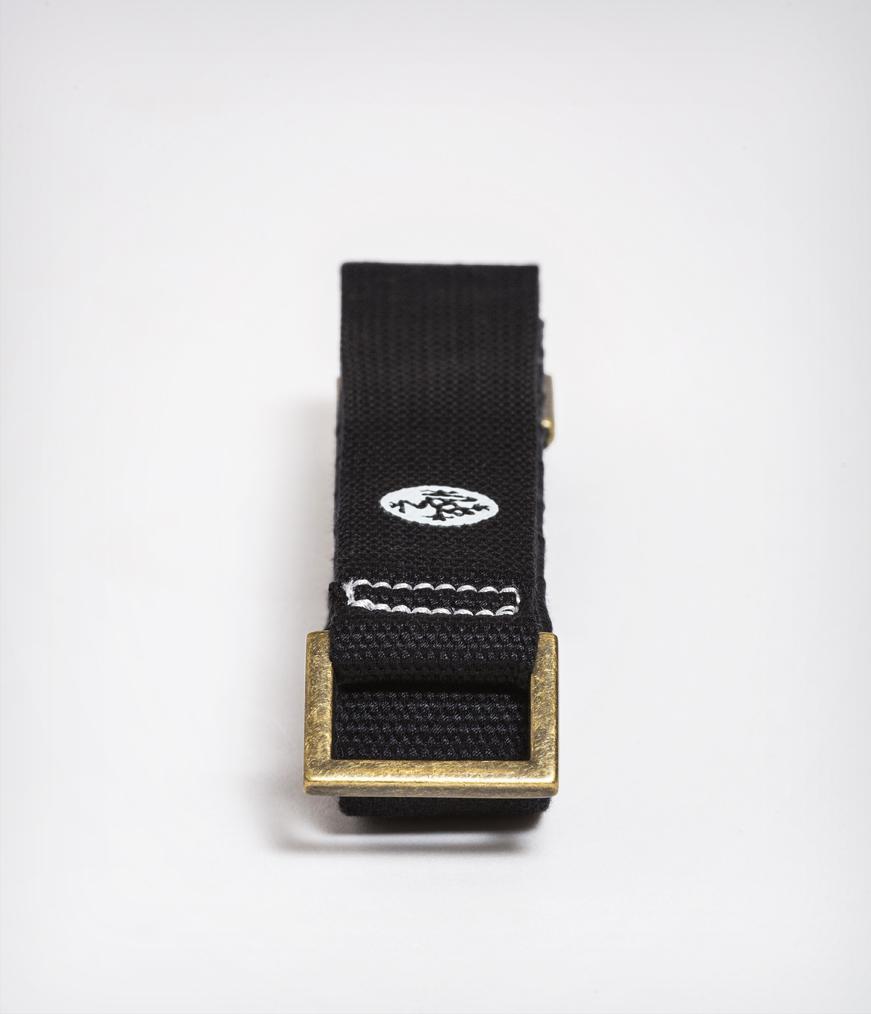 Manduka Commuter Mat Carrier - Black - folded | Manduka NZ