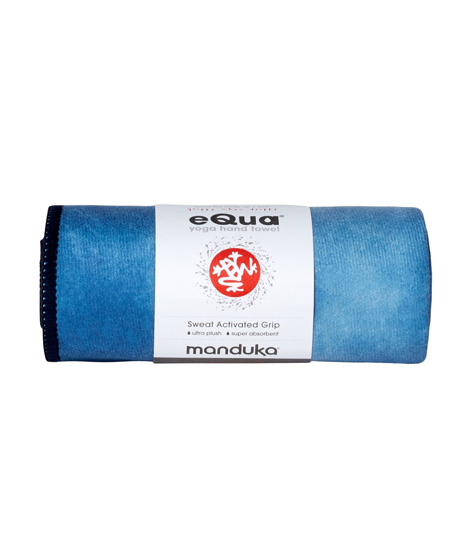 Manduka eQua Hand Towel - Camo Tie Dye Blues - rolled | Manduka NZ
