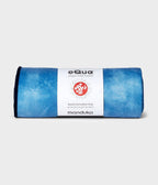 Manduka eQua Mat Towel - Camo Tie Dye Blues - rolled | Manduka NZ