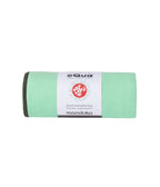 Manduka eQua Mat Towel - Green Ash - rolled | Manduka NZ