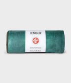 Manduka eQua Mat Towel - Camo Tie Dye Greens - rolled | Manduka NZ