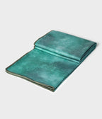 Manduka eQua Mat Towel - Camo Tie Dye Greens - folded | Manduka NZ