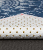 Manduka Yogitoes Mat Towel - Gejia - corner folded over showing underside | Manduka NZ