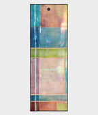 Manduka Yogitoes Mat Towel - Stained Glass - lying flat | Manduka NZ