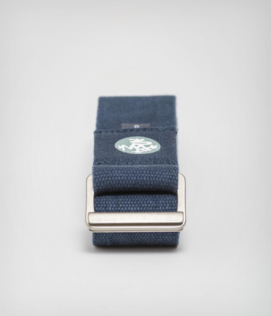 Manduka Align Yoga Strap - Midnight - folded | Manduka NZ
