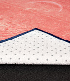 Manduka Yogitoes Mat Towel - Gradient Moon - corner folded over showing underside | Manduka NZ