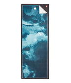 Manduka Yogitoes Mat Towel - Lunar - lying flat | Manduka NZ