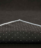 Manduka Yogitoes Mat Towel - Grey - corner folded over showing underside | Manduka NZ